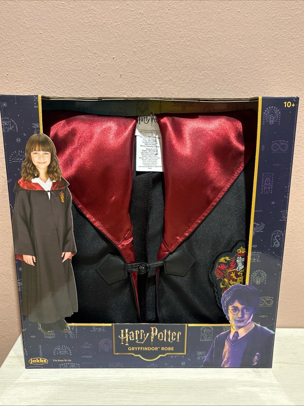 Harry Potter Gryffindor Robe Kids Size 10-12 JAKKS Hogwarts Costume Cosplay NEW